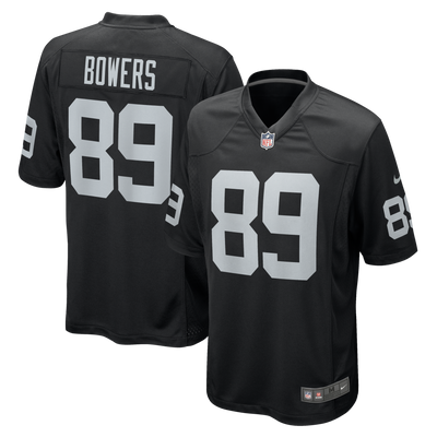 Las Vegas Raiders Brock Bowers Nike Black Player Game Jersey