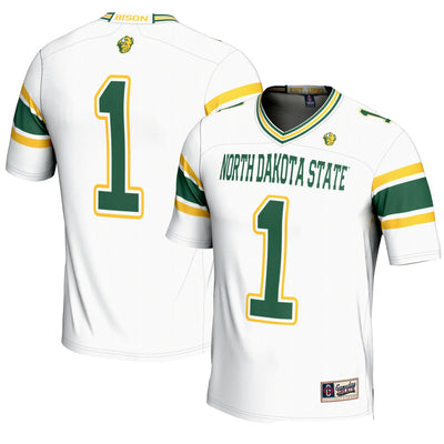 #1 NDSU Bison GameDay Greats Endzone Football Jersey - White