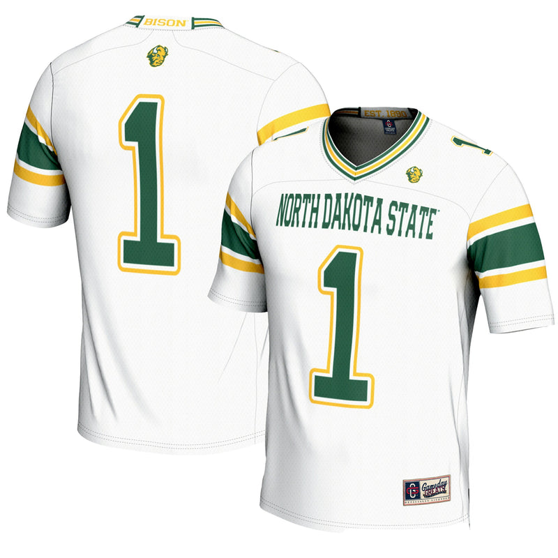 #1 NDSU Bison GameDay Greats Endzone Football Jersey - White
