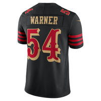 San Francisco 49ers Fred Warner Nike Black 2025 Rivalries Collection Stitched Limited Jersey