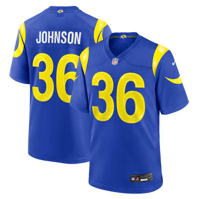 Los Angeles Rams Alex Johnson Nike Royal Team Game Jersey