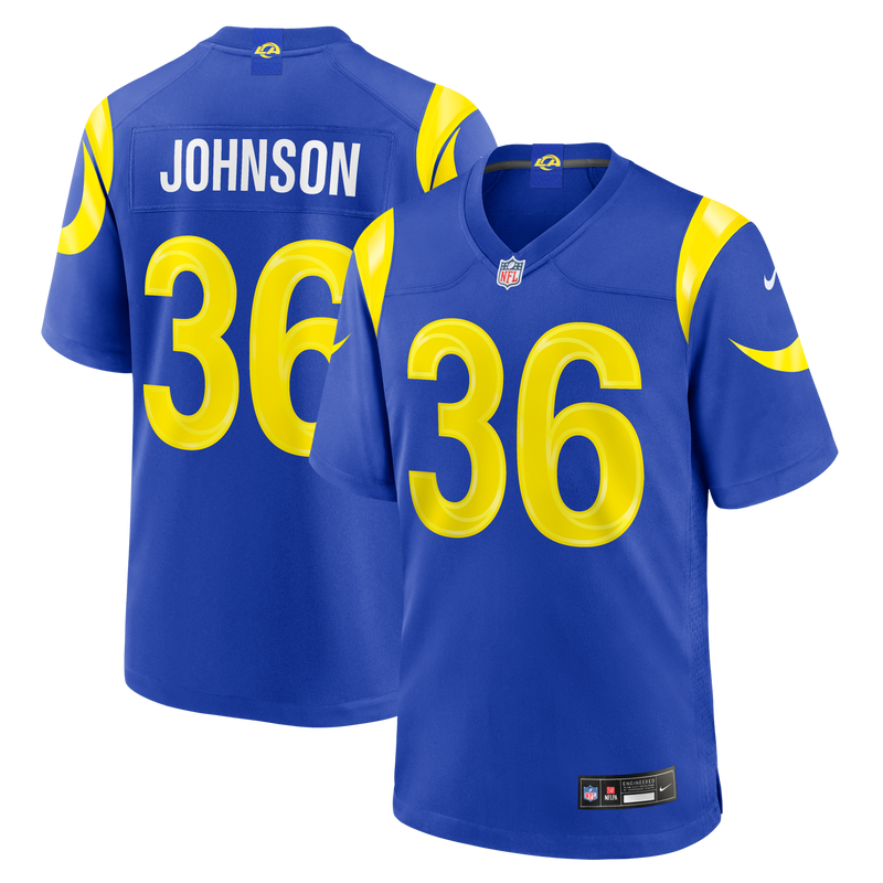 Los Angeles Rams Alex Johnson Nike Royal Team Game Jersey