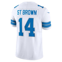 Detroit Lions Amon-Ra St. Brown Nike White Vapor F.U.S.E. Limited Jersey