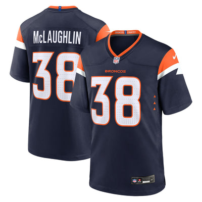 Denver Broncos Jaleel McLaughlin Nike Navy Alternate Game Jersey