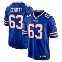 Buffalo Bills Austin Corbett Nike Royal Team Game Jersey