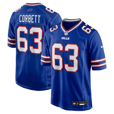 Buffalo Bills Austin Corbett Nike Royal Team Game Jersey
