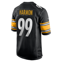 Pittsburgh Steelers Derrick Harmon Nike Black Game Player Jersey