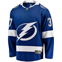 Tampa Bay Lightning Yanni Gourde Fanatics Blue Home Breakaway Jersey