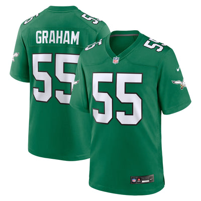 Philadelphia Eagles Brandon Graham Nike Kelly Green Alternate Game Jersey