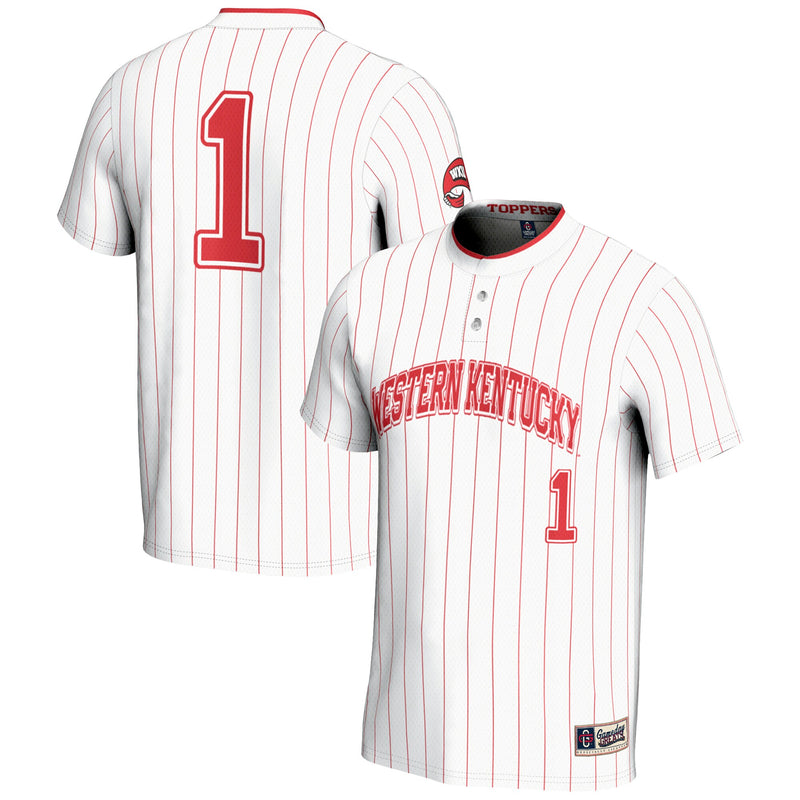#1 Western Kentucky Hilltoppers GameDay Greats Lightweight Softball Jersey - White
