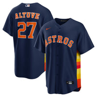 Houston Astros Jose Altuve Nike Navy Alternate 2 Replica Jersey