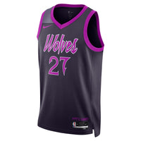 Minnesota Timberwolves Nike 2025/26 City Edition Swingman Jersey - Black - Rudy Gobert