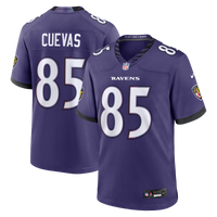 Baltimore Ravens Josh Cuevas Nike Purple Team Game Jersey