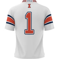 #1 Illinois Fighting Illini GameDay Greats Football Jersey - White
