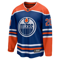 Edmonton Oilers Curtis Lazar Fanatics Royal Home Breakaway Jersey