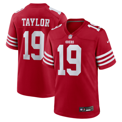 San Francisco 49ers Trent Taylor Nike Scarlet Team Game Jersey
