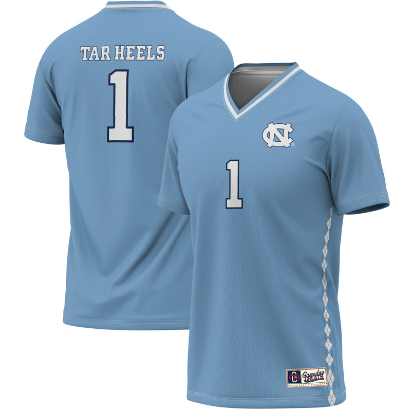 #1 North Carolina Tar Heels GameDay Greats Lightweight Soccer Fashion Jersey - Carolina Blue