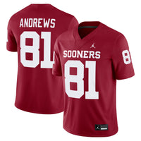 Mark Andrews Oklahoma Sooners Jordan Brand Alumni Player Game Jersey - Crimson