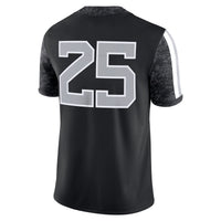 #25 West Virginia Mountaineers Nike Alternate Game Jersey - Black