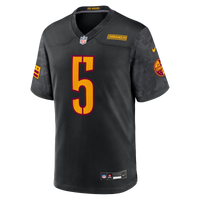 Washington Commanders Jayden Daniels Nike Black Alternate Game Player Jersey