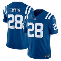 Indianapolis Colts Jonathan Taylor Nike Royal Team Vapor F.U.S.E. Stitched Limited Jersey