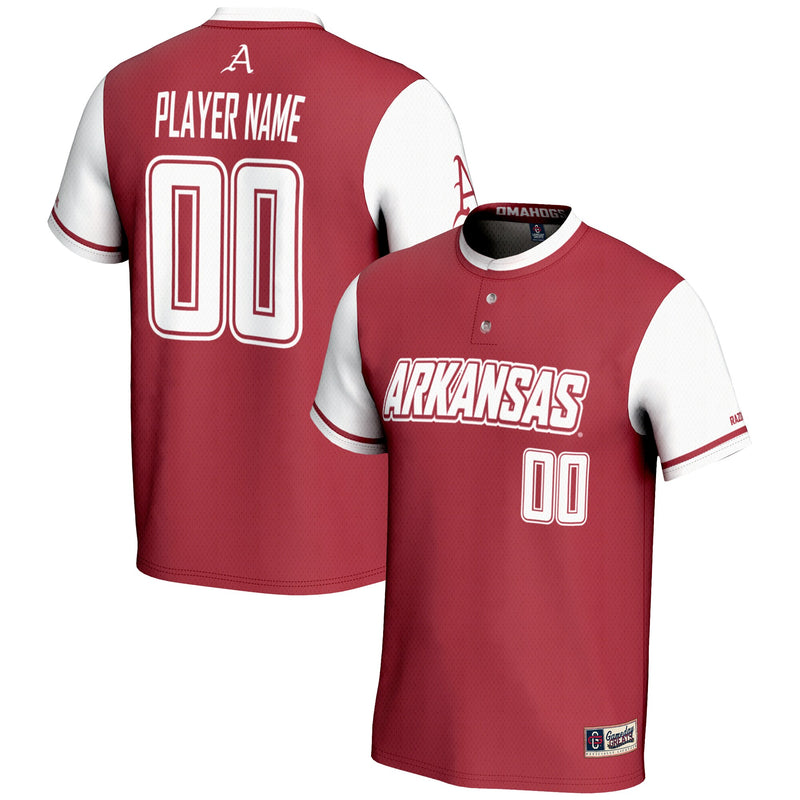 Arkansas Razorbacks GameDay Greats NIL Pick-A-Player Lightweight Softball Jersey - Red