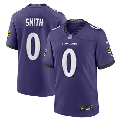 Baltimore Ravens Roquan Smith Nike Purple Team Game Jersey