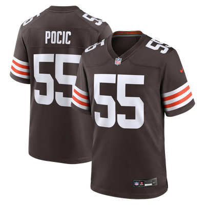 Cleveland Browns Ethan Pocic Nike Brown Game Jersey