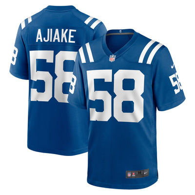 Indianapolis Colts Austin Ajiake Nike Royal Game Jersey