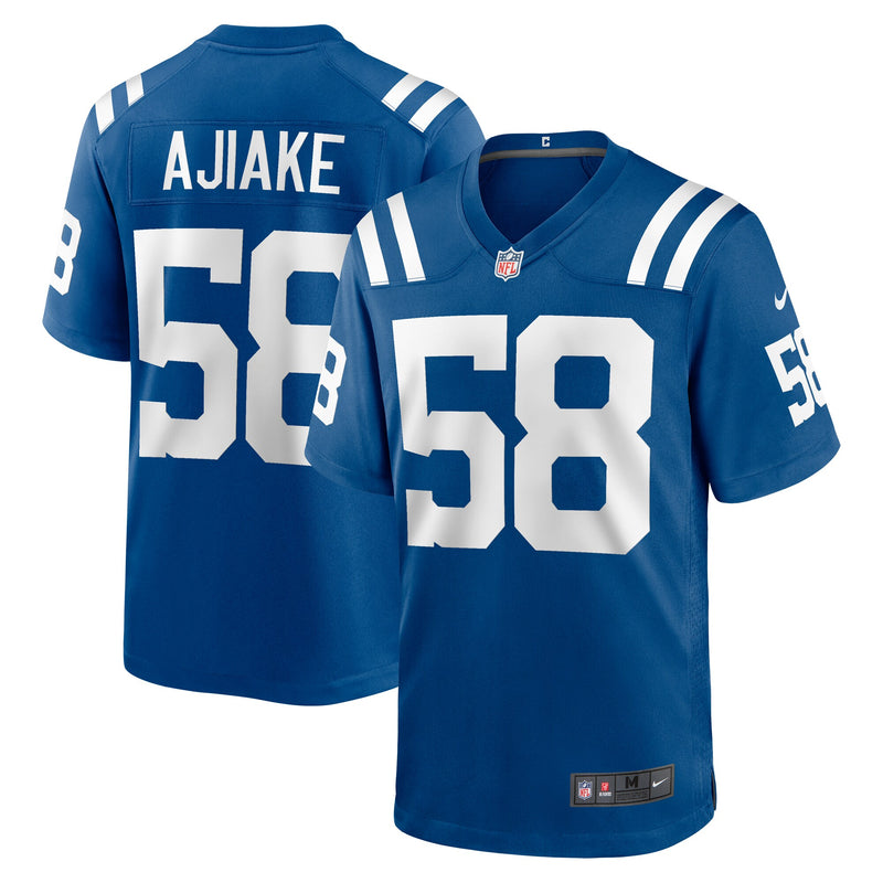 Indianapolis Colts Austin Ajiake Nike Royal Game Jersey