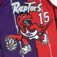 Toronto Raptors Mitchell & Ness Vince Carter 1998 Split Swingman Jersey - Purple/Red