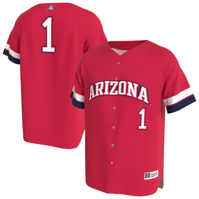 Arizona Wildcats GameDay Greats Lightweight Collegiate Baseball Fashion Jersey - Red