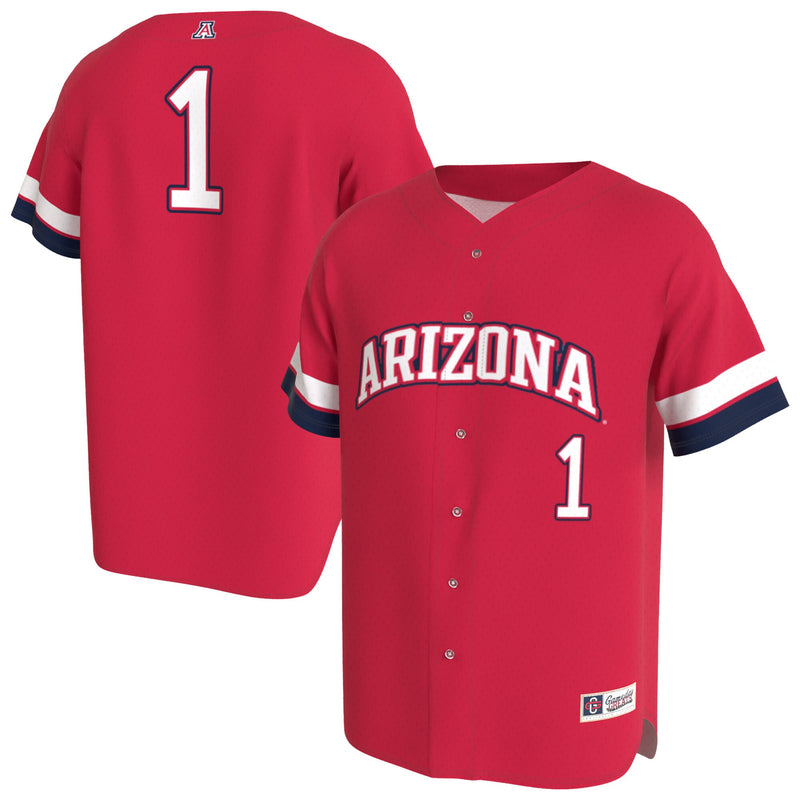Arizona Wildcats GameDay Greats Lightweight Collegiate Baseball Fashion Jersey - Red