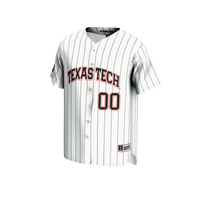 Texas Tech Red Raiders GameDay Greats NIL Pick-A-Player Baseball Lightweight Jersey - White