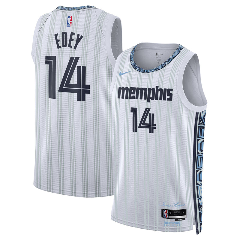 Memphis Grizzlies Nike 2025/26 City Edition Swingman Jersey - Gray - Zach Edey -