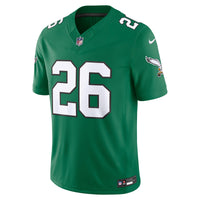 Philadelphia Eagles Saquon Barkley Nike Kelly Green Alternate Vapor F.U.S.E. Stitched Limited Jersey