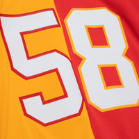 Kansas City Chiefs Derrick Thomas Mitchell & Ness Red/Gold 1994 Split Legacy Replica Jersey