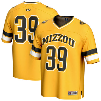 #39 Missouri Tigers GameDay Greats Lightweight Collegiate Football Fashion Jersey - Gold