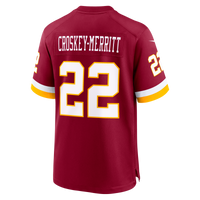 Washington Commanders Jacory Croskey-Merritt Nike Burgundy Game Jersey