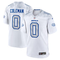 Buffalo Bills Keon Coleman Nike White 2025 Rivalries Collection Game Jersey