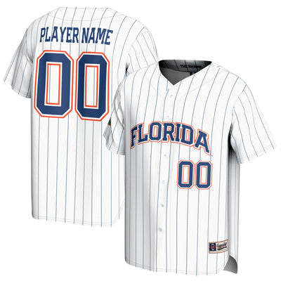 Florida Gators GameDay Greats NIL Pick-A-Player Baseball Lightweight Jersey - White