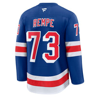 New York Rangers Matt Rempe Fanatics Blue Home Premium Jersey