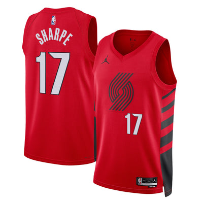 Portland Trail Blazers Jordan Statement Edition Swingman Jersey - Red - Shaedon Sharpe