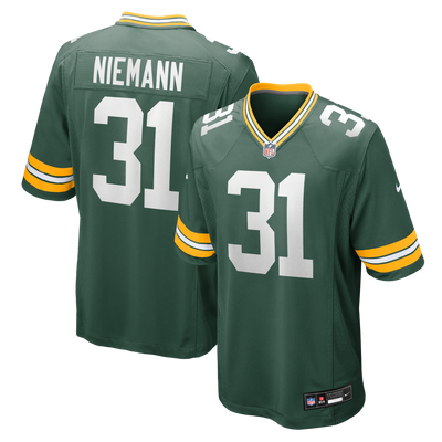 Green Bay Packers Nick Niemann Nike Green Team Game Jersey