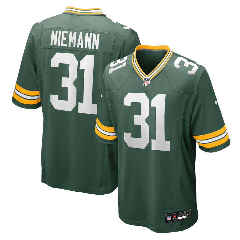Green Bay Packers Nick Niemann Nike Green Team Game Jersey