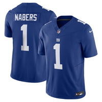 New York Giants Malik Nabers Nike Royal Vapor F.U.S.E. Limited Jersey