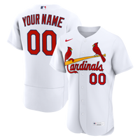 St. Louis Cardinals Nike White Home Authentic Custom Jersey
