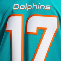 Miami Dolphins Jaylen Waddle Nike Aqua Team Vapor F.U.S.E. Stitched Limited Jersey