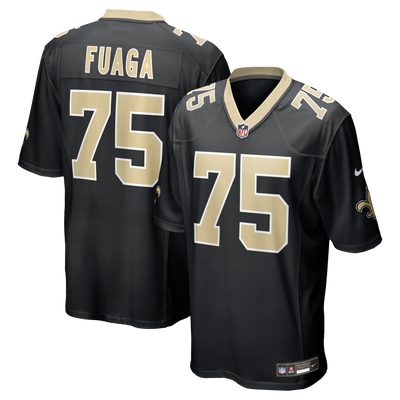 New Orleans Saints Taliese Fuaga Nike Black Game Jersey