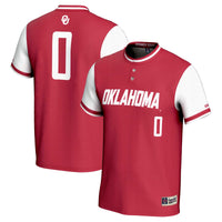#0 Oklahoma Sooners GameDay Greats Lightweight Softball Jersey - Crimson